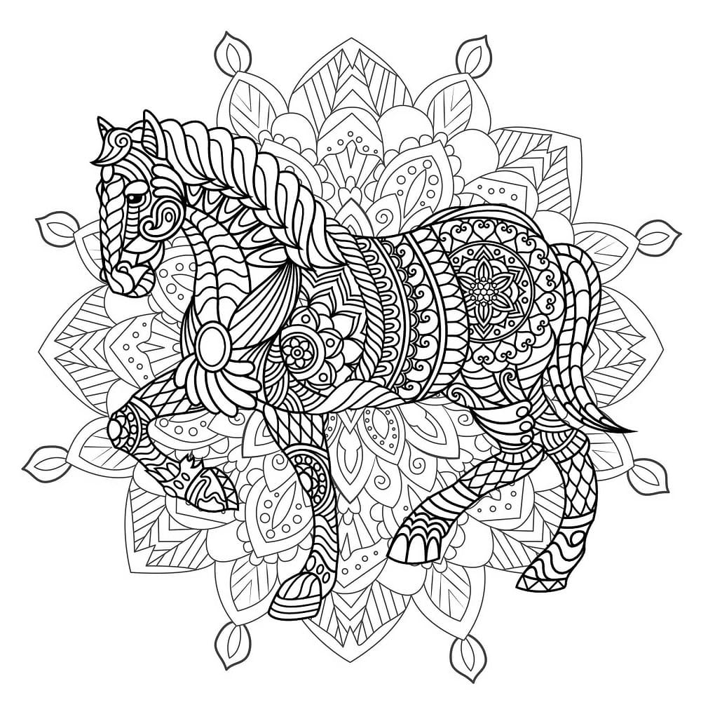 Mandalas Cheval 43